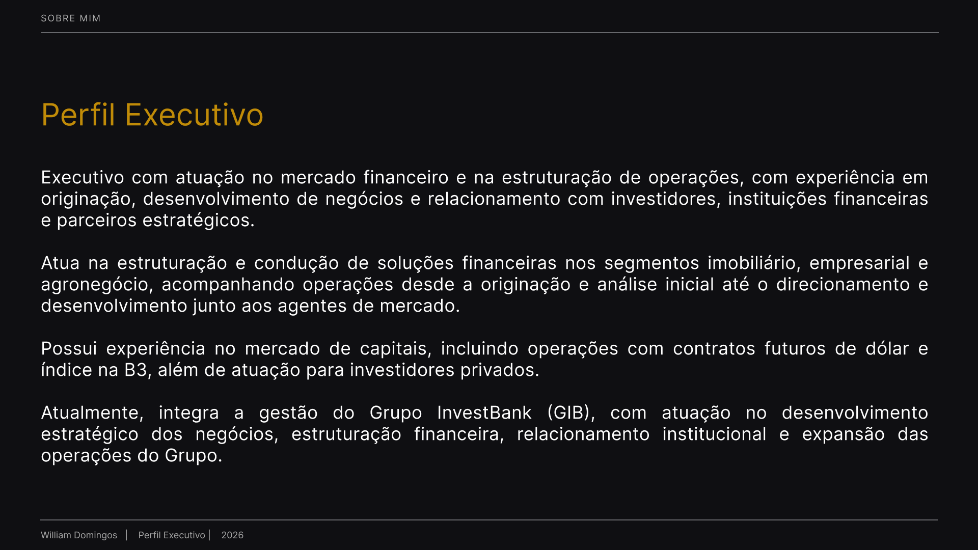 Perfil Executivo